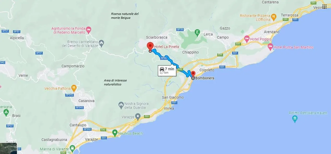 **  Hotel La Pineta Cogoleto Italien